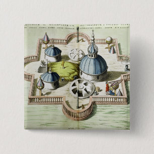 Badge Carré 5 Cm Vue générale de l'observatoire