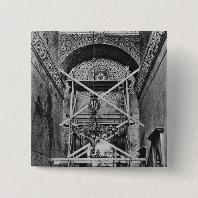 Badge Carré 5 Cm Vue générale du vestibule (Devant)