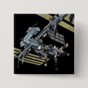 Badge Carré 5 Cm Vue générée par ordinateur 13