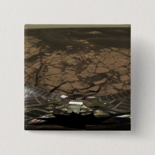 Badge Carré 5 Cm Vue panoramique sur Mars 3