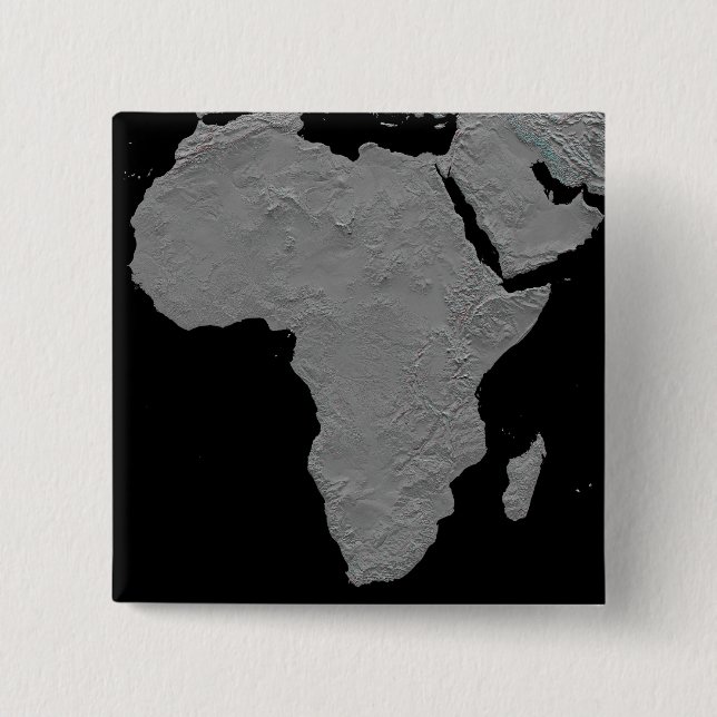 Badge Carré 5 Cm Vue stéréoscopique de l'Amérique du Nord (Devant)