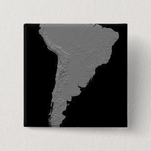 Badge Carré 5 Cm Vue stéréoscopique de l'Amérique du Sud
