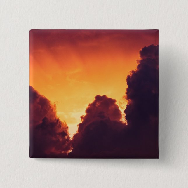 Badge Carré 5 Cm w en météo (Devant)