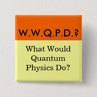 Badge Carré 5 Cm W.W.Q.P.D. ? Bouton