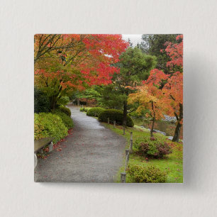 Badge Carré 5 Cm WA, Seattle, arboretum du Washington Park, 2