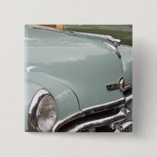 Badge Carré 5 Cm WA, Seattle, automobile américaine classique. 3