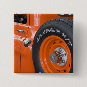 Badge Carré 5 Cm WA, Seattle, collecte classique