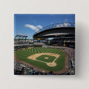 Badge Carré 5 Cm WA, Seattle, Safeco Field, base-ball des Mariners
