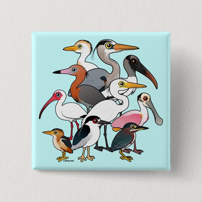 Badge Carré 5 Cm Wader (Devant)