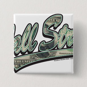 Badge Carré 5 Cm Wall Street - Facture de 1000 dollars