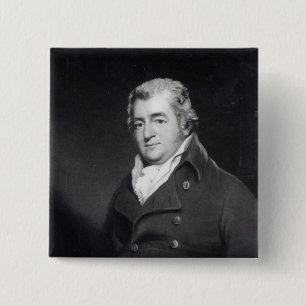 Badge Carré 5 Cm Walter Ramsden Fawkes, gravé par William disent