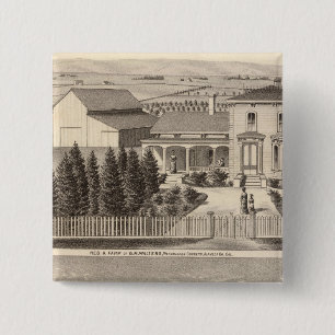 Badge Carré 5 Cm Walters, les résidences de Crowell, la ferme