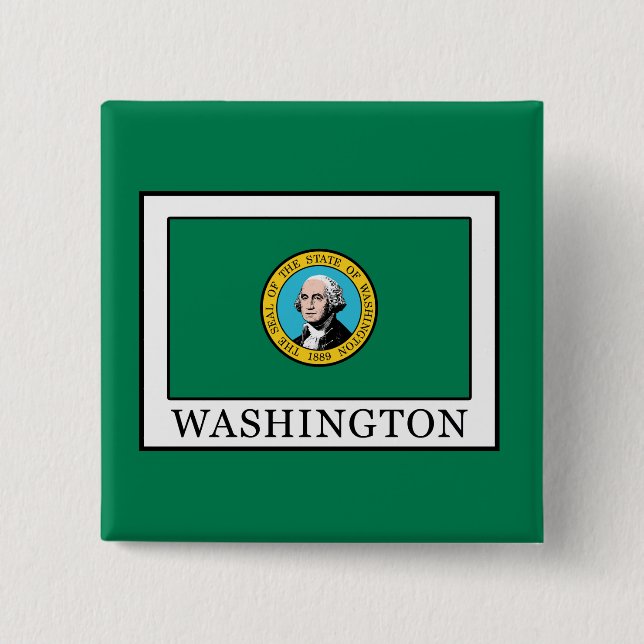 Badge Carré 5 Cm Washington (Devant)