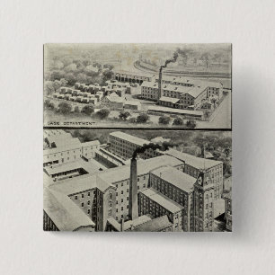 Badge Carré 5 Cm Waterbury Clock