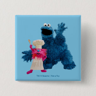 Badge Carré 5 Cm We Are Foodies   Pose Classique