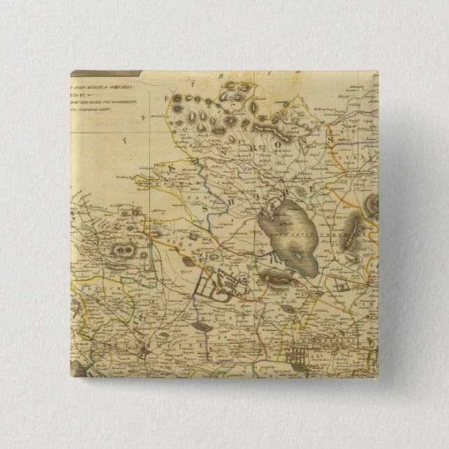 Badge Carré 5 Cm West Fife (Devant)