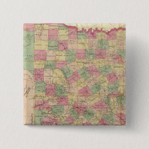 Badge Carré 5 Cm Western Texas