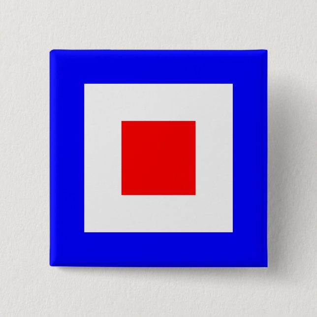 BADGE CARRÉ 5 CM WHISKEY (Devant)