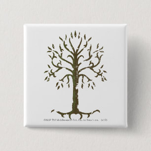 Badge Carré 5 Cm White Tree of Gondor