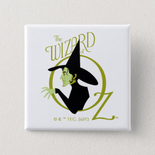 Badge Carré 5 Cm Wicked Witch™ L'Assistant Du Logo Oz™
