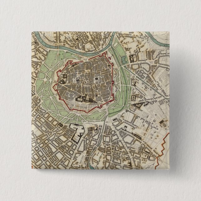 Badge Carré 5 Cm Wien Wien (Devant)