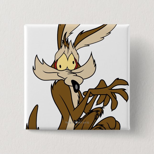 Badge Carré 5 Cm Wile E. Coyote Derp (Devant)