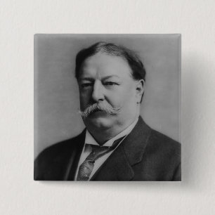 Badge Carré 5 Cm William Howard Taft