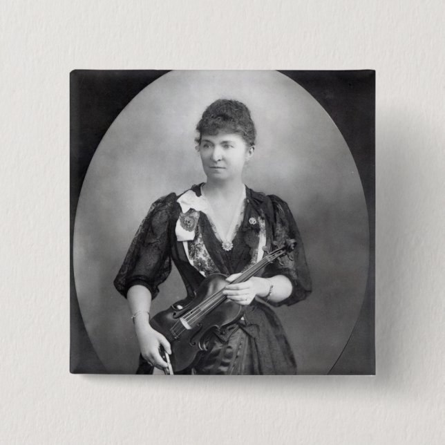 Badge Carré 5 Cm Wilma Norma Neruda, Madame Halle (Devant)