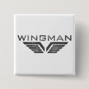Badge Carré 5 Cm Wingman
