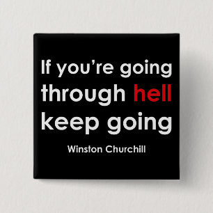 Badge Carré 5 Cm Winston Churchill