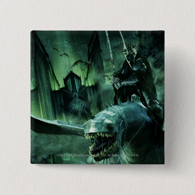 Badge Carré 5 Cm Witchding Riding Fellbeast (Devant)