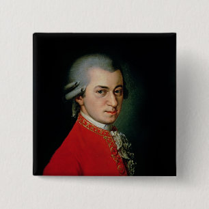 Badge Carré 5 Cm Wolfgang Amadeus Mozart, 1818