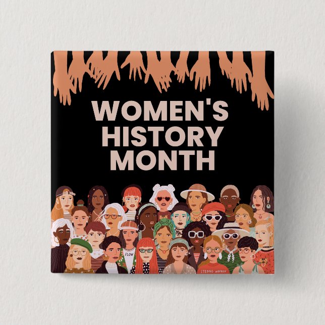 Badge Carré 5 Cm Women's History Month (Devant)