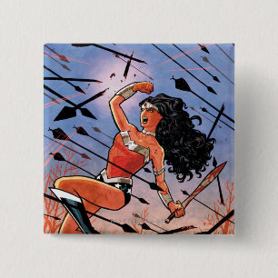 Badge Carré 5 Cm Wonder Woman Cover #1