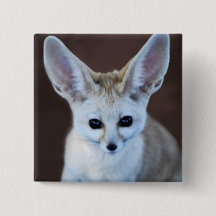 Badge Carré 5 Cm Worlest Cutest Fennec Fox