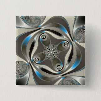 Badge Carré 5 Cm xChrome - Fractal