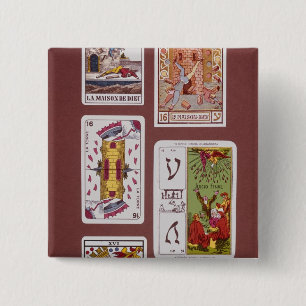 Badge Carré 5 Cm XVI la tour de la destruction