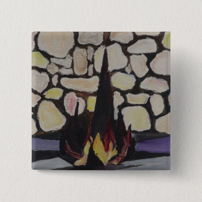 Badge Carré 5 Cm Yad Vashem (Devant)