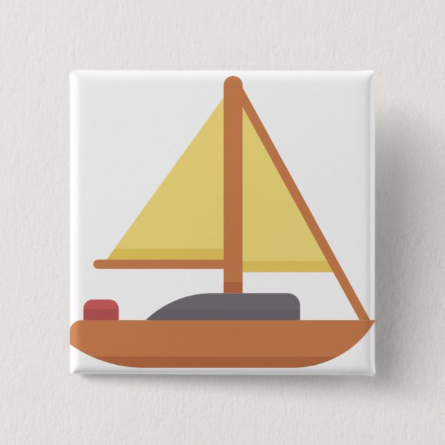 Badge Carré 5 Cm Yatch (Devant)