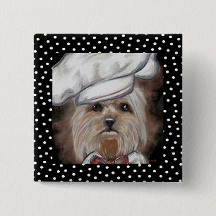 Badge Carré 5 Cm Yorkie