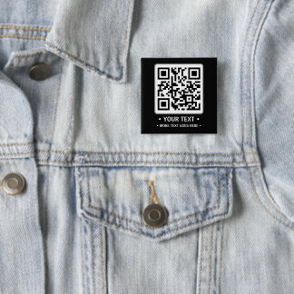Badge Carré 5 Cm Your Business QR Code