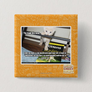 Badge Carré 5 Cm Yu DIS rouge un.