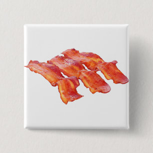 Badge Carré 5 Cm Yummy Bacon