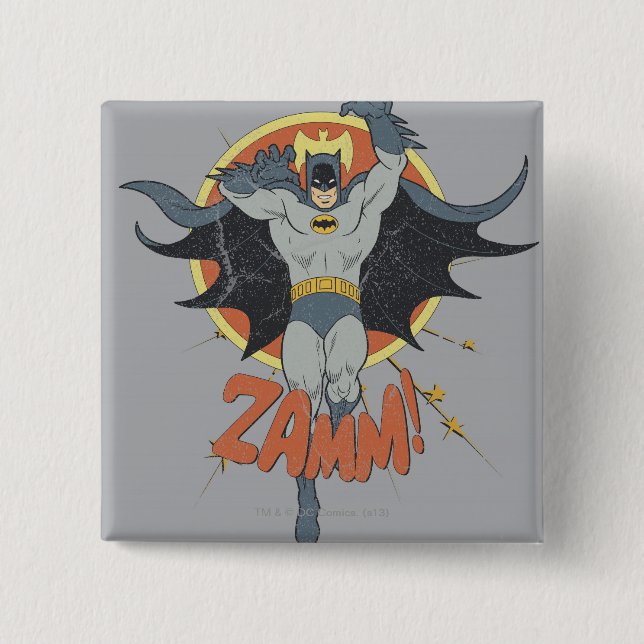 Badge Carré 5 Cm ZAMM Batman Graphic (Devant)