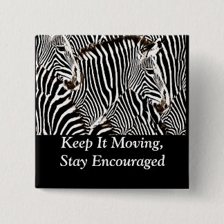 Badge Carré 5 Cm Zebras love_