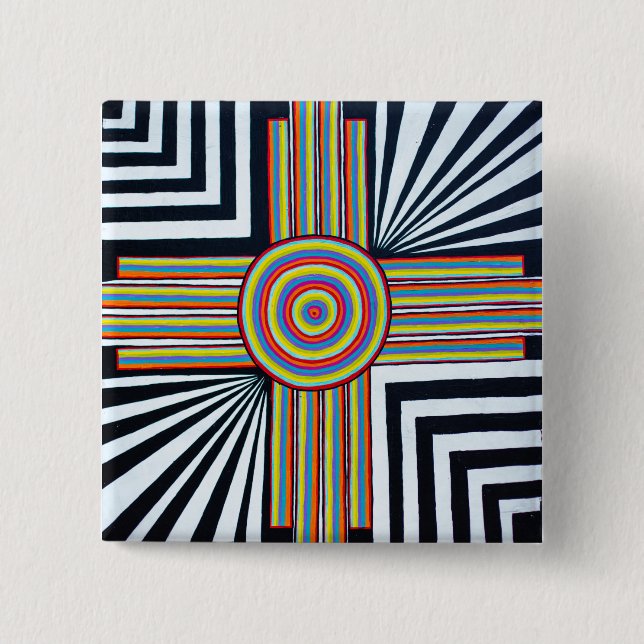 Badge Carré 5 Cm Zia de Laci (Devant)