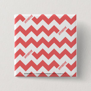 Badge Carré 5 Cm Zigzag LtPink