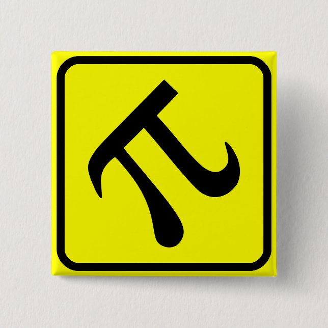 Badge Carré 5 Cm Zone De Traversée De Pi (Devant)