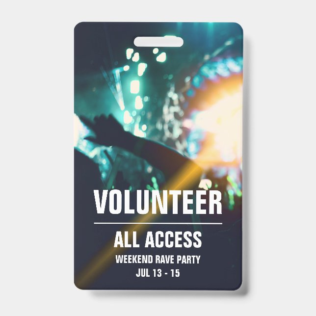 Badge Carte d'accès au Concert Pass (Face)