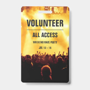 Badge Carte d'accès au Concert Pass
